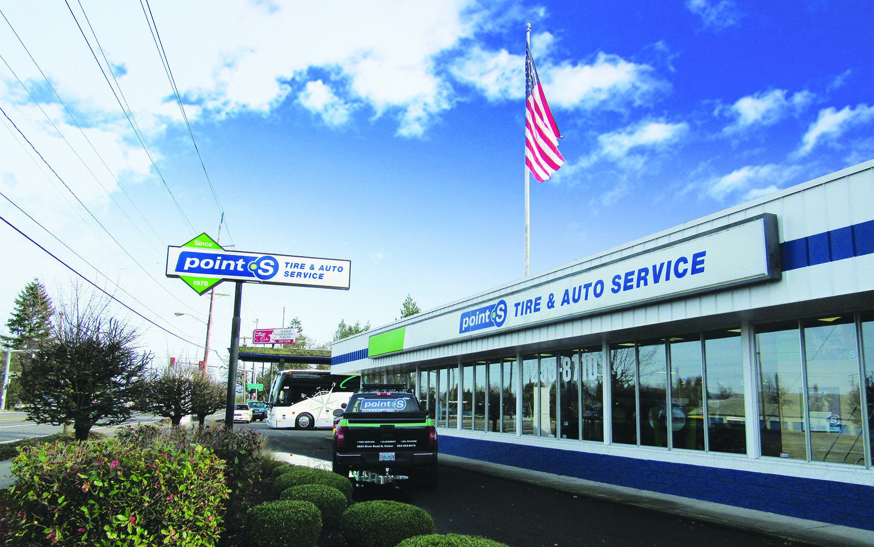 Gills store exterior of tire and auto service center